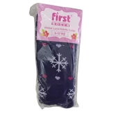 FİRST KAR TANESİ DESENLİ KIZ ÇOCUK HAVLU KİLOTLU ÇORAP - 6