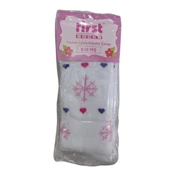 FİRST KAR TANESİ DESENLİ KIZ ÇOCUK HAVLU KİLOTLU ÇORAP - 1