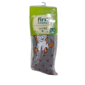 FİRST MİDİLLİ DESENLİ KIZ ÇOCUK HAVLU KİLOTLU ÇORAP - 1