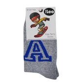 ARC A DESENLİ ERKEK ÇOCUK HAVLU ÇORAP - 1