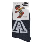 ARC A DESENLİ ERKEK ÇOCUK HAVLU ÇORAP - 4