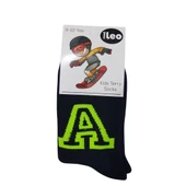 ARC A DESENLİ ERKEK ÇOCUK HAVLU ÇORAP - 2