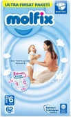 Molfix Bebek Bezi Beden:6 (15+Kg) Extra Large 372 Adet Ekstra Ultra Fırsat Pk thumbnail 5