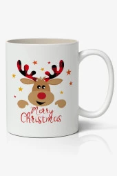 Yılbaşı Temalı Kupa Bardak Baskılı Kahve Kupa Bardak Model 16 - 1