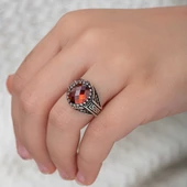 VGD Gumush Gümüş Kırmızı Zirkon Taşlı Çocuk Erkek Yüzük - 2