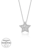 VGD Gumush Swarovski Taşlı Gümüş Yıldız Tektaş Bayan Kolye - 1