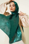 Geometri Desenli Jakar Şal Zümrüt - 78 thumbnail 2