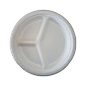 Roll-Up Nature Ekolojik Karton Kağıt Tek Kullanımlık 3 Bölmeli Tabak - 26 Cm. - 50 Adetlik 1 Paket thumbnail 4