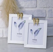 Selim Freya 15x20 Çerçeve Beyaz Altın 126BYA86RS - 1