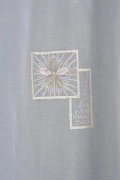 BRODE 1250 DESEN KREM RENK TEK KANAT Hazır dikilmiş Pileli Fon Perde 300*260 cm thumbnail 2