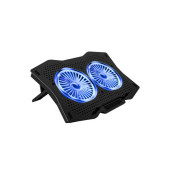 Laptop Gaming 17.3 /15.6 Notebook Soğutucu mavi Led Işıklı 2X fAN 2 XUSB PORT - 1
