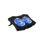 Laptop Gaming 17.3 /15.6 Notebook Soğutucu mavi Led Işıklı 2X fAN 2 XUSB PORT - 4