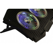 Laptop Gaming 17.3 /15.6 Notebook Soğutucu mavi Led Işıklı 2X fAN 2 XUSB PORT - 6