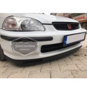 Honda Civic İES EK EJ 1996-2000 Uyumlu Üniversal Laguna Lip Esnek Ön Lip 2 Parça Tampon Altı Dil Karlık Ön Ek - 1