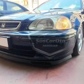 Honda Civic İES EK EJ 1996-2000 Uyumlu Üniversal Laguna Lip Esnek Ön Lip 2 Parça Tampon Altı Dil Karlık Ön Ek - 6