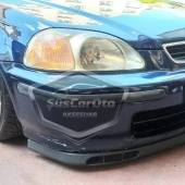 Honda Civic İES EK EJ 1996-2000 Uyumlu Üniversal Laguna Lip Esnek Ön Lip 2 Parça Tampon Altı Dil Karlık Ön Ek - 7