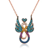 VGD Gümüş Kanatlı Sonsuz Aşk Kolye - 1