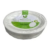 Roll-Up Nature Ekolojik Karton Kağıt Tek Kullanımlık Oval Tabak - 20x26 Cm. - 50 Adetlik 10 Paket - 2
