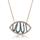 VGD Gumush Gümüş Allah Yazılı Bayan Kolye - 1