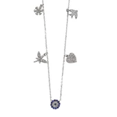 VGD Gümüş Nazarlı Şans Kolyesi - 1