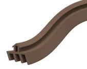 Contacall Ahşap Kapı Fitili Ahşap Kapı Contası Kahverengi 25 Metre Ortadan Trınaklı thumbnail 1