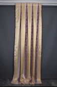 SATEN 750 MODEL VİZON RENK TEK KANAT Pileli Fon Perde 75*260 cm thumbnail 1