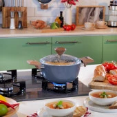 Schafer Fiesta Seramik Derin Tencere 20 Cm-Siyah thumbnail 3