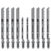 CAT DA06902 10 Parça Profesyonel Ahşap Hassas/Kaba/Düz/Kavisli Kesim Dekupaj Testere Ucu - 3