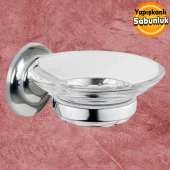 Sabunluk Katı Sabunluk Yapışkanlı El Sabunluğu Kristal thumbnail 1