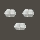 Dağyüce 36/D Tek Kullanımlık Köpük İskender Kapaklı Kase Kutu - 23.5x15 Cm. - 20 Adetlik 3 Paket - 1