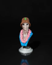 Uzaylı Turist Steve Büst-Figür-Biblo - 1