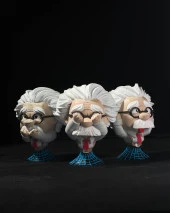 Albert Einstein Görmedim - Duymadım - Bilmiyorum Heykel Seti - 2