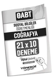 2023 ÖABT Sosyal Bilgiler Öğretmenliği Coğrafya 21x10 Deneme Çözümlü Yönerge Yayınları - 1