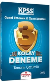 Yönerge Yayınları KPSS Genel Yetenek Genel Kültür Kolay 3 Deneme Çözümlü thumbnail 2