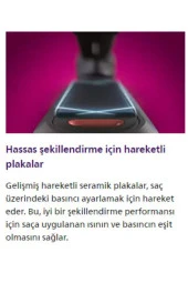 Philips 5000 Series Saç Düzleştirici Argan Yağı Katkılı Plakalar, Thermo Shield Teknoloji BHS520/00 - 3