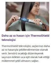 Philips 5000 Series Saç Düzleştirici Argan Yağı Katkılı Plakalar, Thermo Shield Teknoloji BHS520/00 - 4