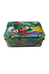 Pokemon Metal Kutulu Scarlet & Violet Serisi Oyun Kartı Trading Card Game İngilizce - 1 Kutu - 7