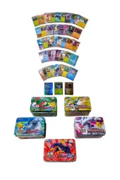 Pokemon Metal Kutulu Scarlet & Violet Serisi Oyun Kartı Trading Card Game İngilizce - 1 Kutu - 8