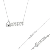 VGD Gumush Gümüş Canım Yazılı Kalp Bayan Set - 1