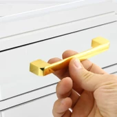 Gölcük Oval Mobilya Mutfak Dolap Çekmece Dolabı Kapak Metal Kulpu Kulbu Kulpları Gold Altın 128 Mm - 2