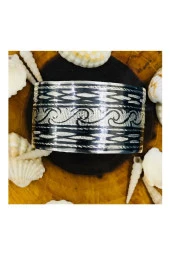 Gumush Gümüş El Işi Savatlı Bilezik - 2