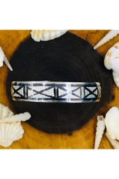 VGD Gumush Gümüş El Işi Savatlı Bilezik - 1