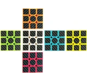 Karbon Fiber Etiket Kaplama Rubik Zeka Küpü - 4