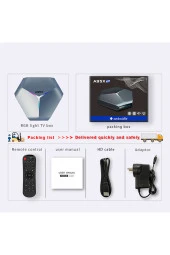 a95x F4 Android 11 Amlogic S905X4 2GB / 16GB TV KUTUSU 2.5G + 5G WIFI Bluetooth 4.2 8K HDR - 1