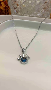 Aksesuar Çarşısı 316L Çelik Uzay Tasarımlı El Kolye thumbnail 1