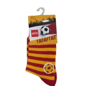 ŞİRİN SARI KIRMIZI TARAFTAR UNISEX ÇOCUK ÇORAP - 3