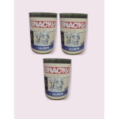Snacky Chunk Gravy Soslu Somonlu Yetişkin Köpek Konserve Yaş Maması 3 Adet 400 Gr - 1