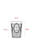 Akrilik Pembe Tekli Kısa Bardak & Su Meşrubat Kahve Yanı Bardağı 400 ml ( Cam Değildir ) - 4