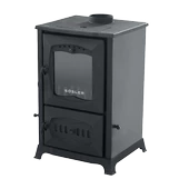Süsler Mini şömine soba camlı döküm SS 5032 - 2