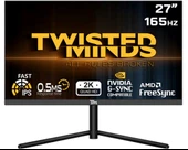 TWISTED MINDS 27" TM27QHD165IPS QHD 2K 165HZ 0,5MS HDMI DP HDR400 FAST IPS RGB GAMING MONİTÖR - 1